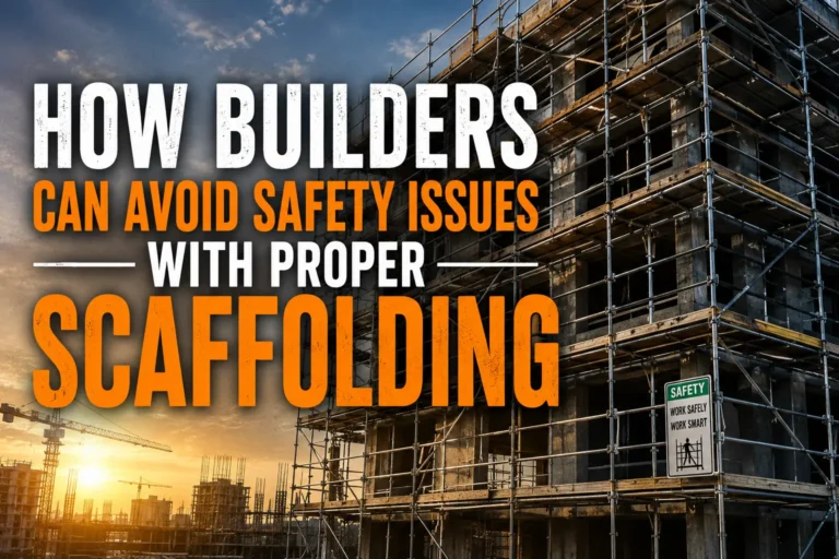 Comparison of cheap damaged scaffolding and safe quality scaffolding showing the potential safety risks of using low quality scaffold materials.