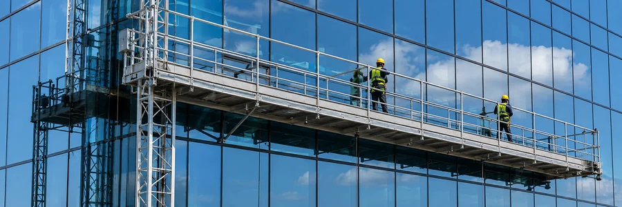 Facade access scaffolding