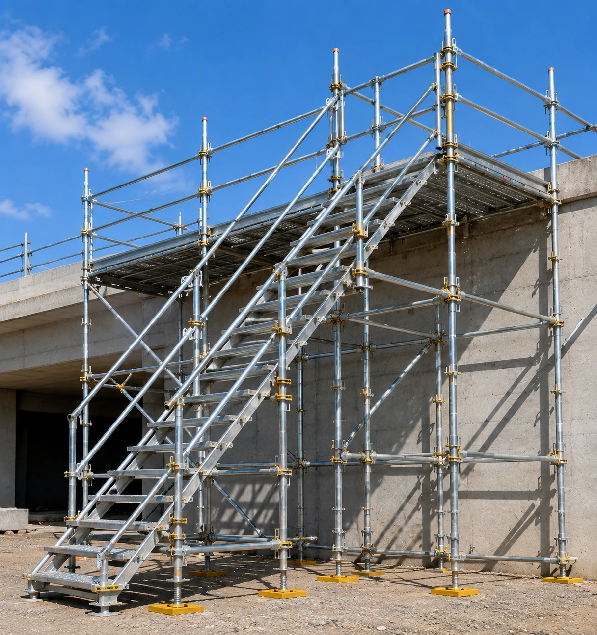 Temporary Access Scaffolding in Ayodhya
